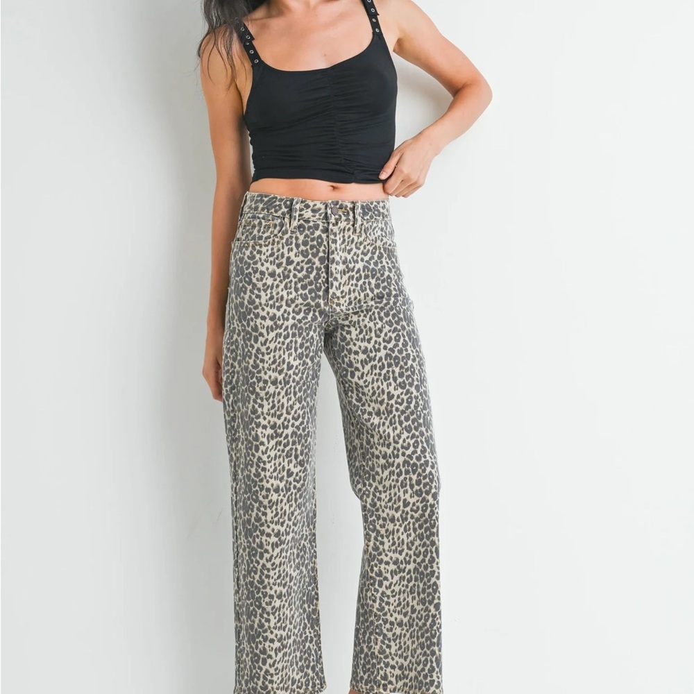 JBD High Rise Leopard Print Women's Jeans 24